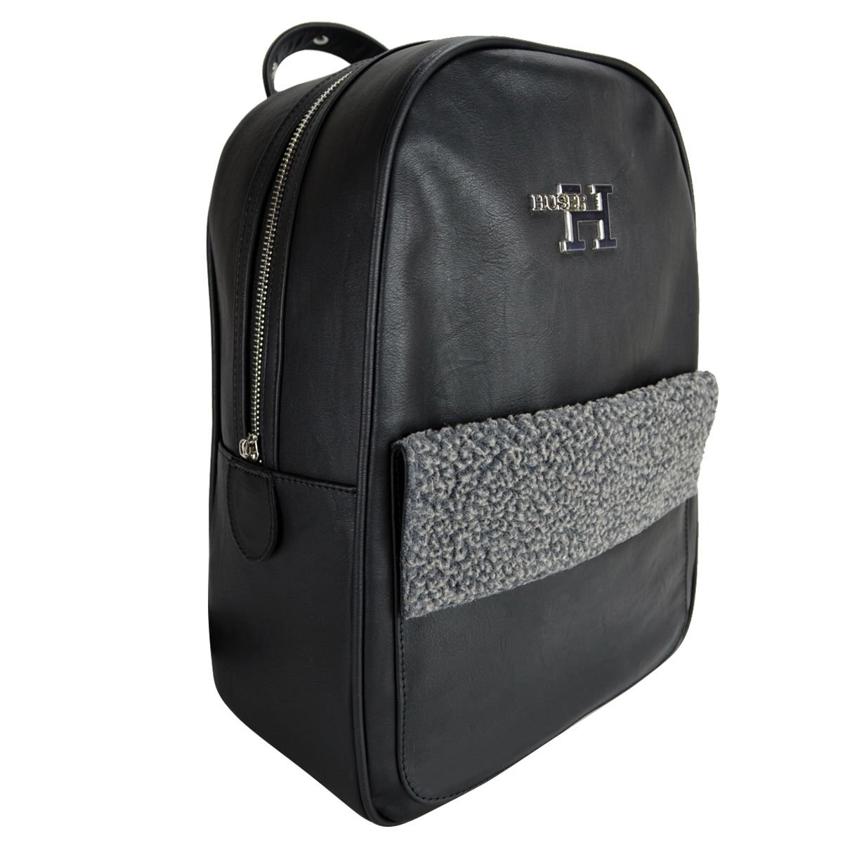 Backpack con Detalles Borrega Huser