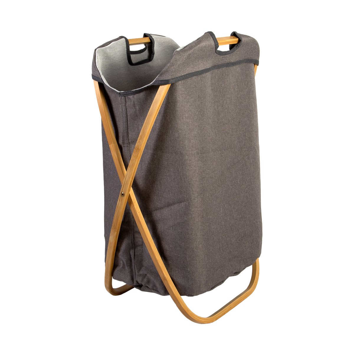 Home Nature Rack de Bambú "x" con Bolsa de Tela para Lavandería