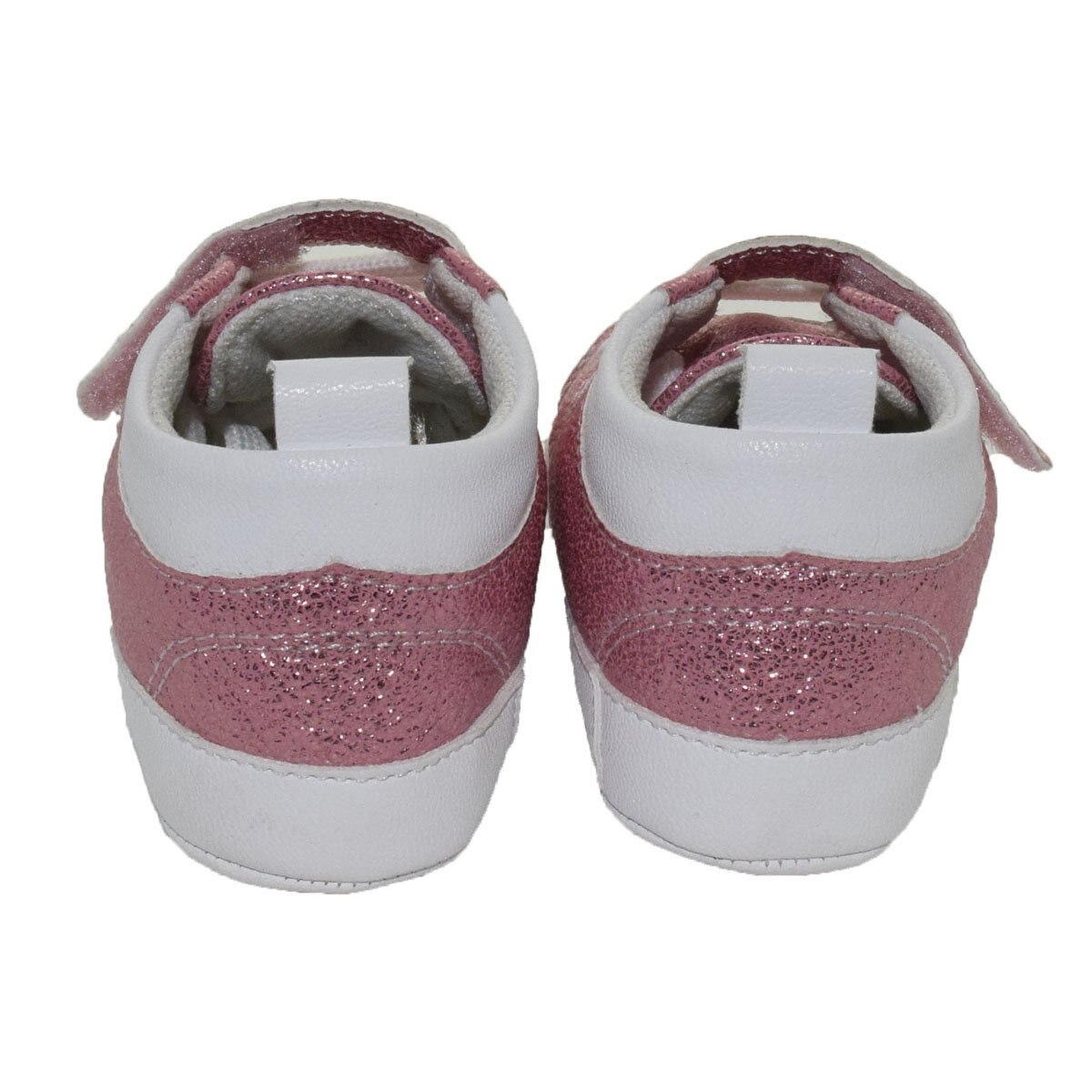 Tenis con Brillos y Velcro Rosa Melokoton para Niña