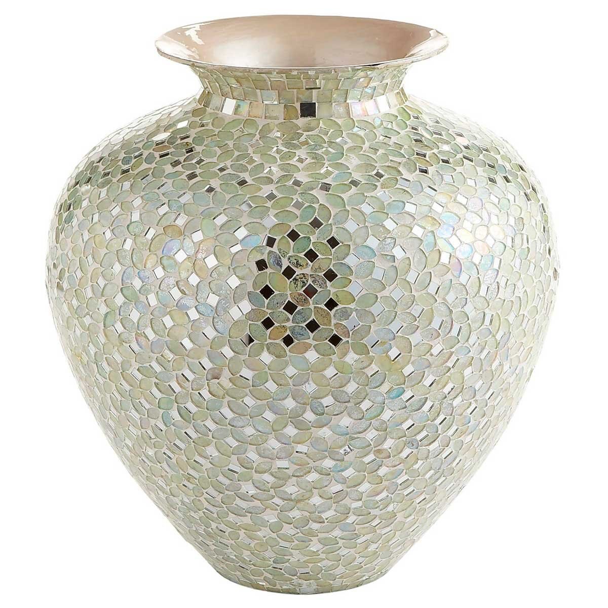 Vasija Mosaic White Silver Pier 1 Imports - Chico