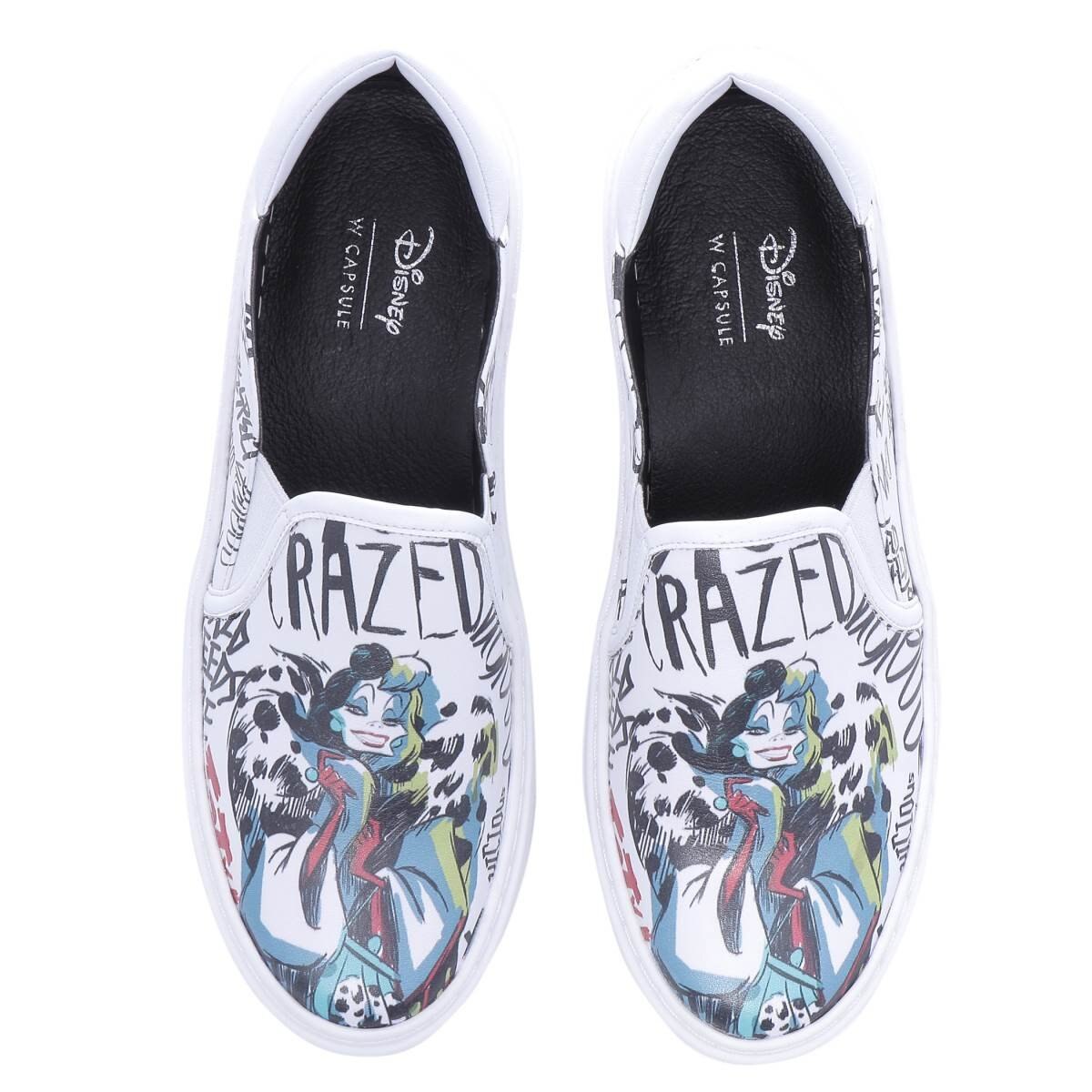 Tenis Blanco con Grafico Disney Villanas W Capsule