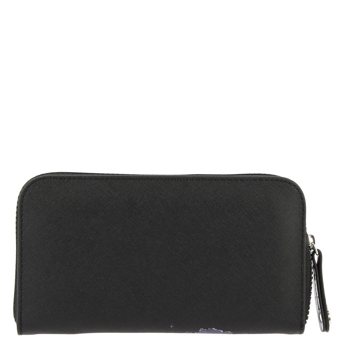 Cartera Zip Around Negro Villanas W Capsule para Dama