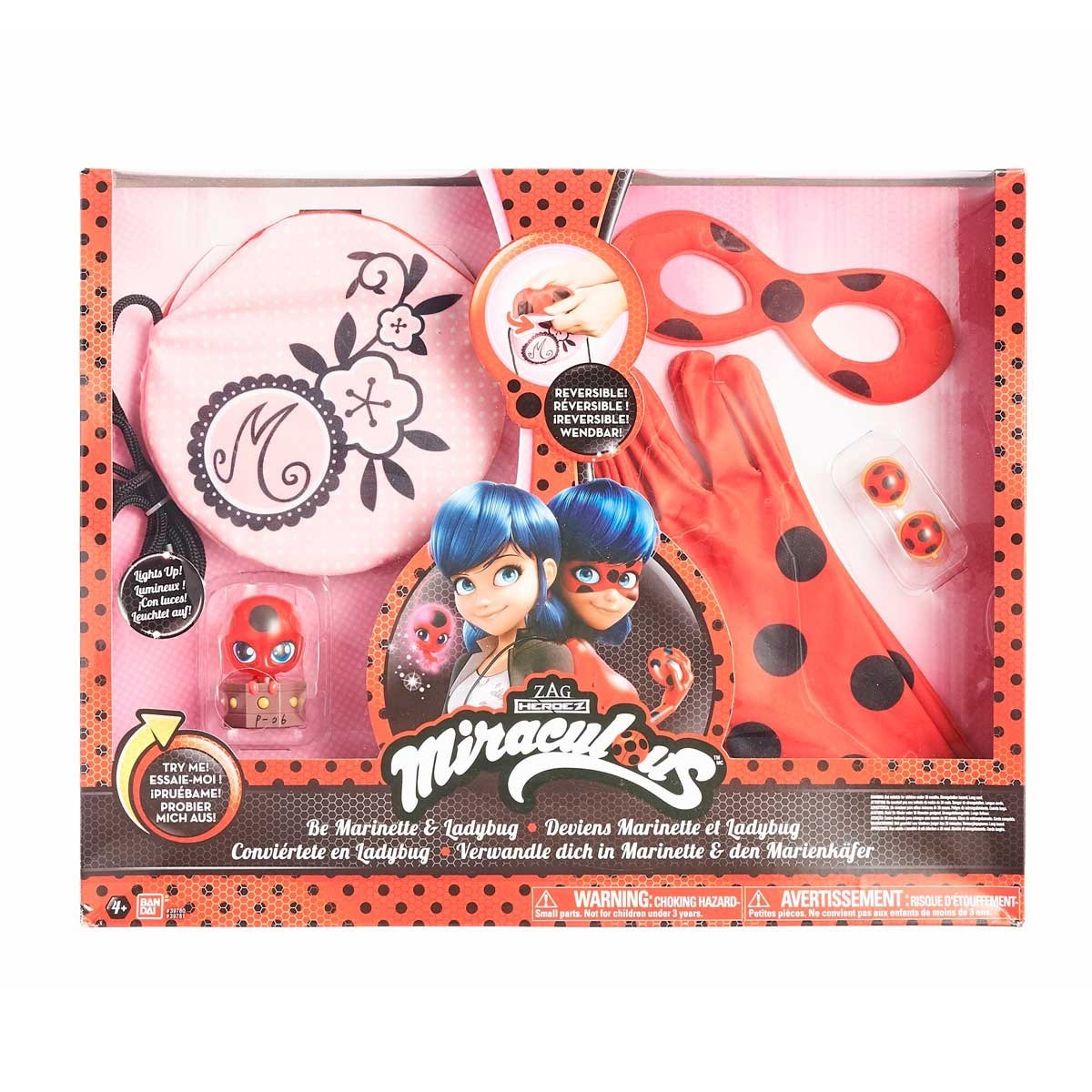 Lady Bug Kit Conviertete en Marinette Y Ladybug Bandai