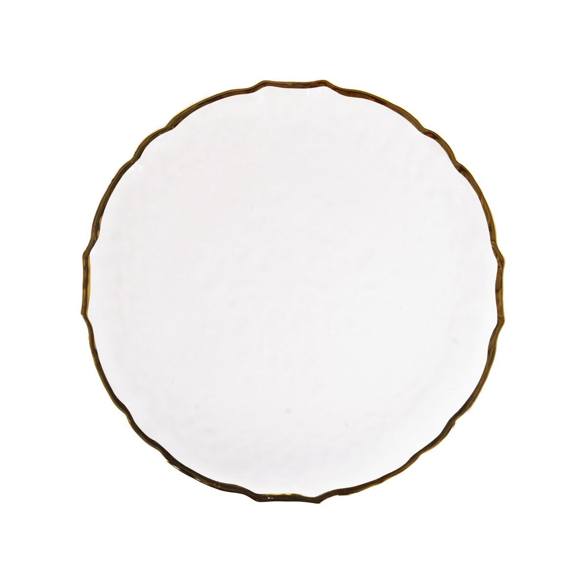 Plato Decorativo 33 Cm Blanco Vidrio Concepts