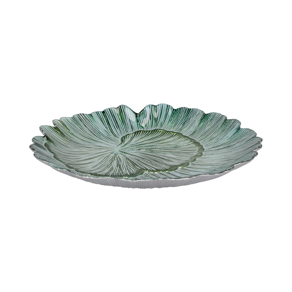Plato Malva Verde Plata Sharda