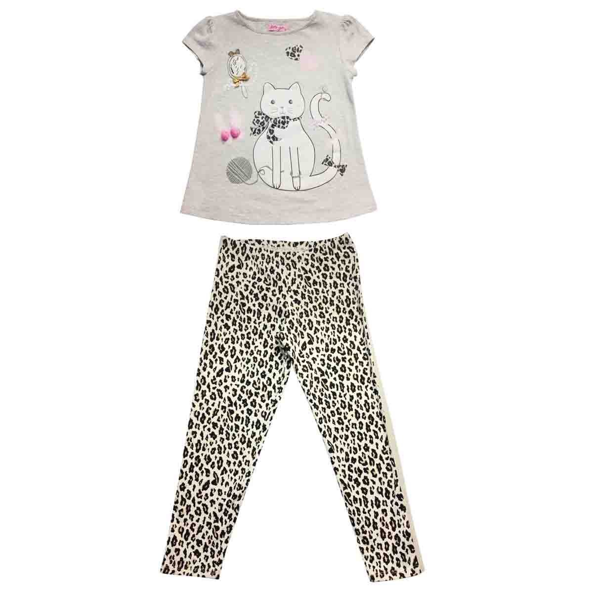 Conjunto de Playera con Leggings Estampado Let´s Go