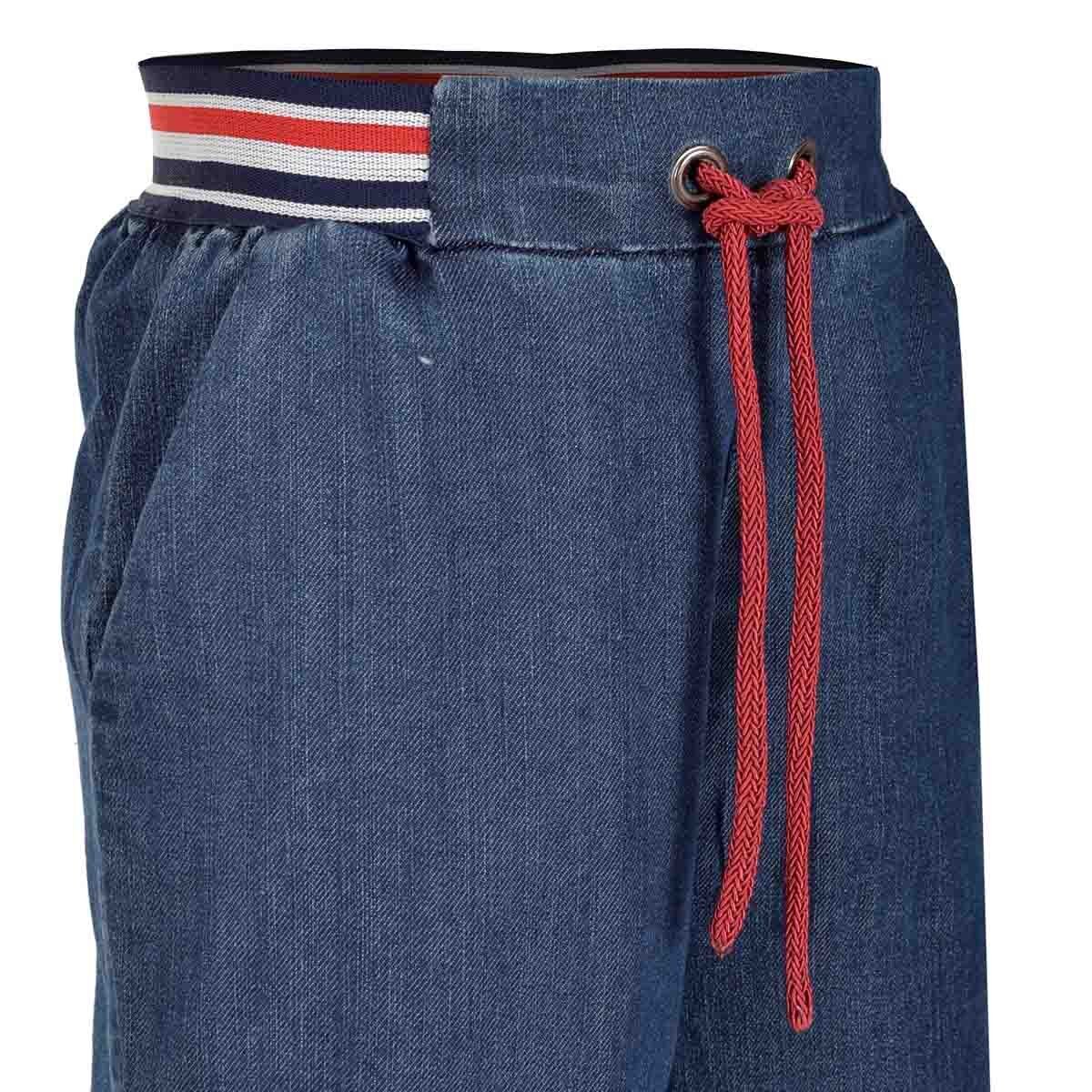 Pantalón de Mezclilla con Elástico en Contraste Studio si