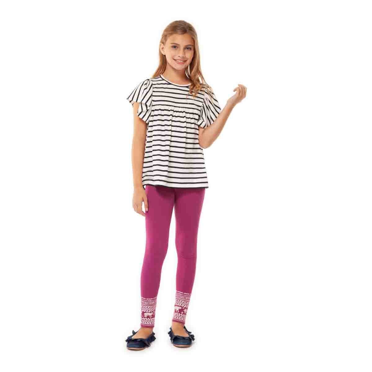 Playera Blanca Manga Corta Dex para Niña