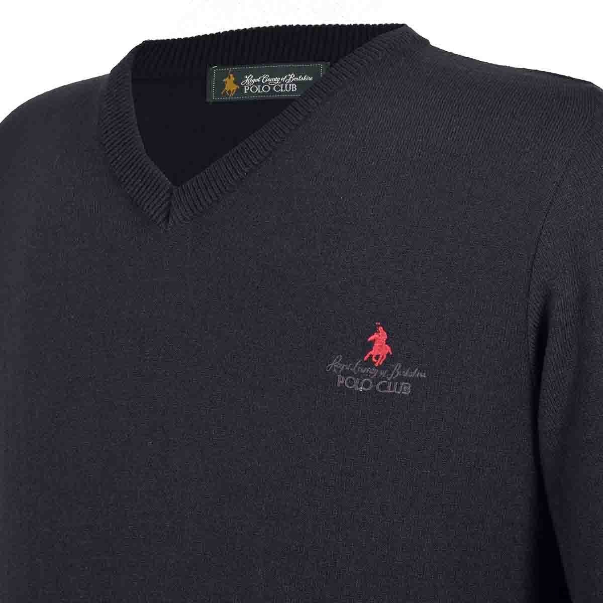 Suéter Cerrado Básico Cuello V Polo Club