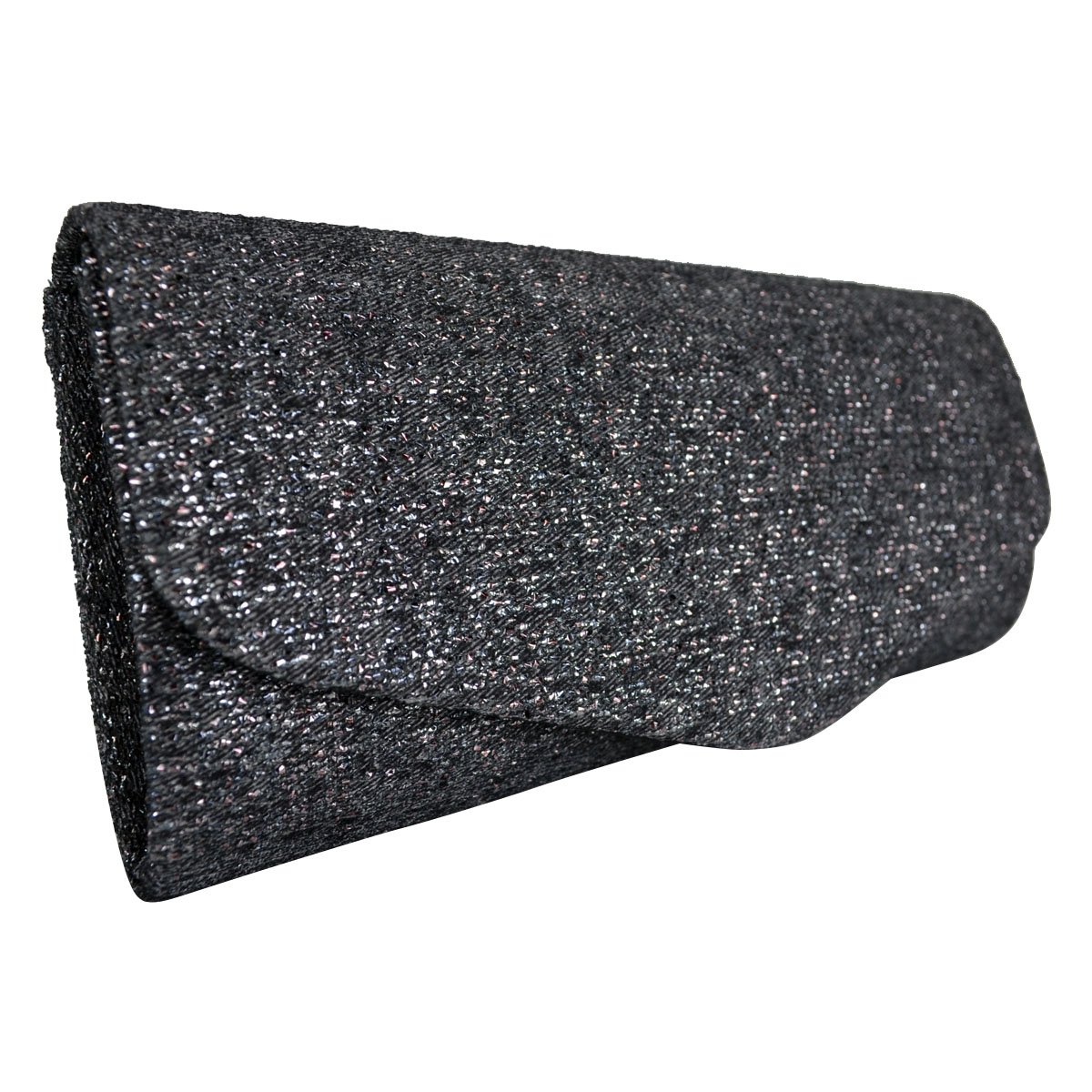 Cartera Negra de Noche con Brillos Huser