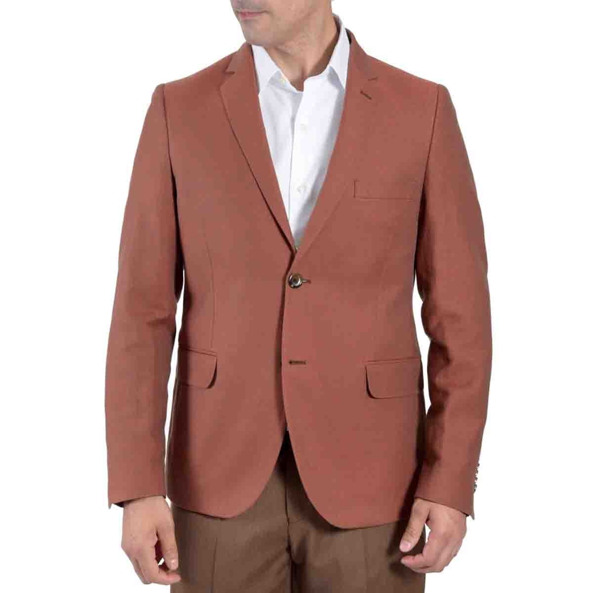 Saco Rojo Obscuro R2B Spin 2A Slim Fit Carlo Corinto