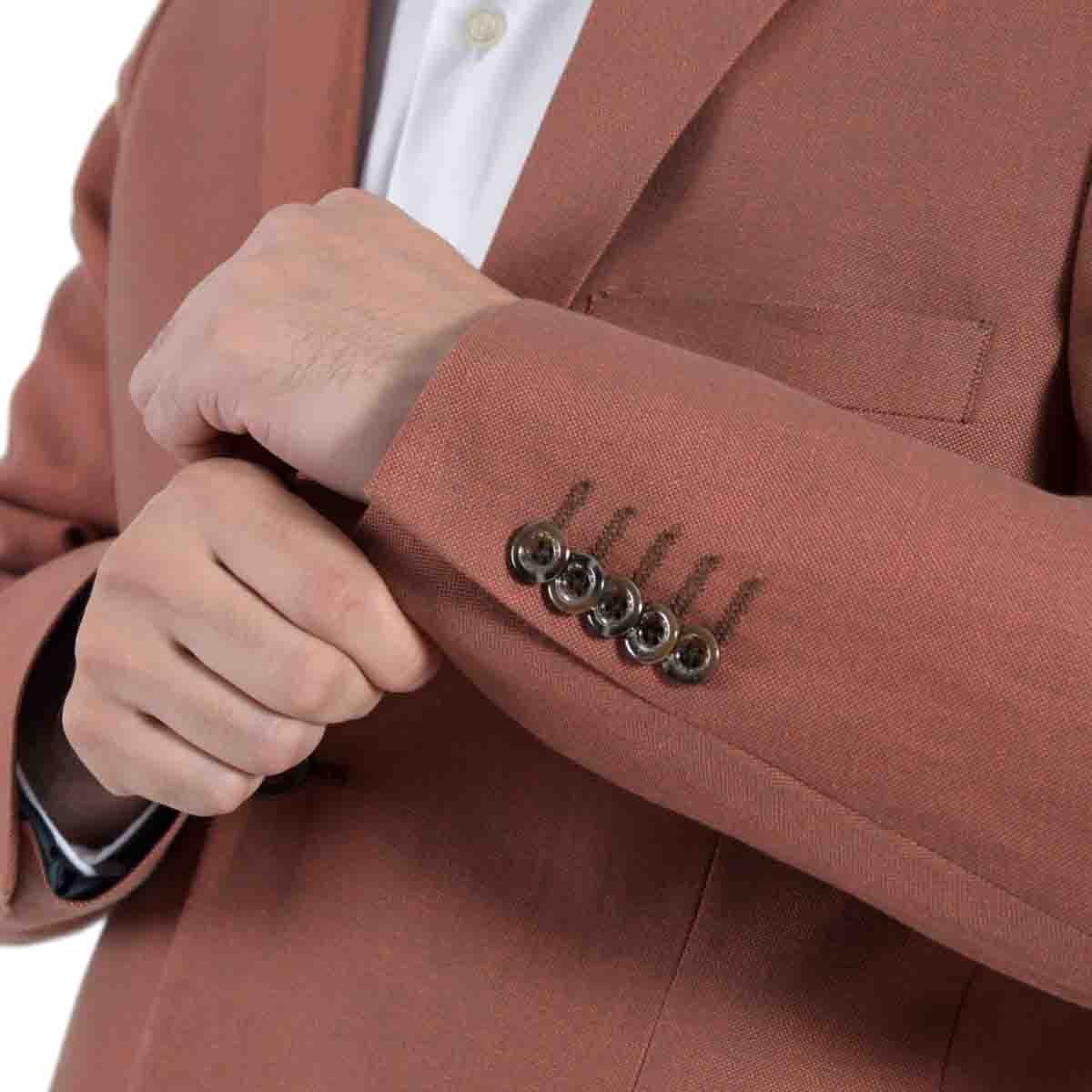 Saco Rojo Obscuro R2B Spin 2A Slim Fit Carlo Corinto
