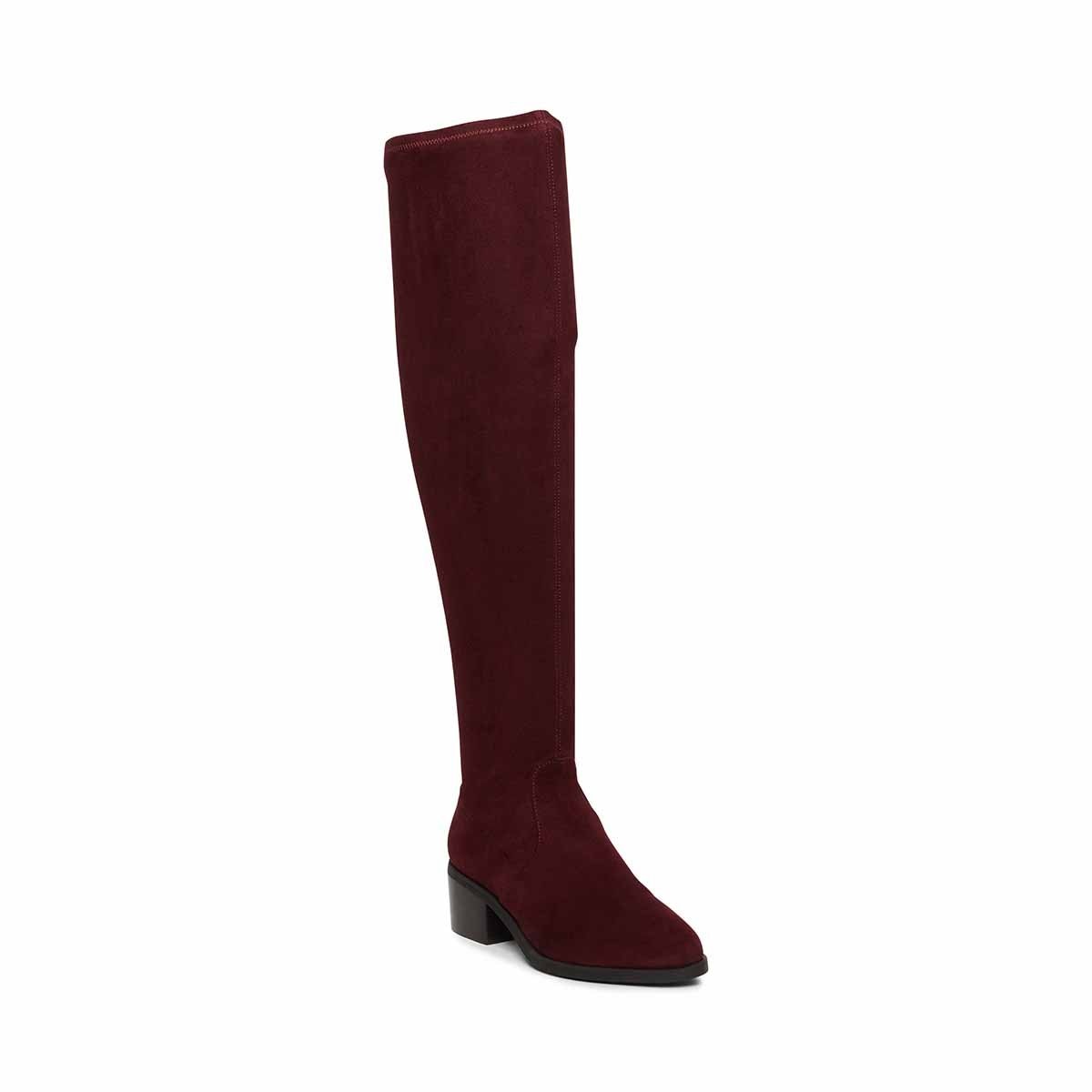 Botas largas color vino best sale para mujer