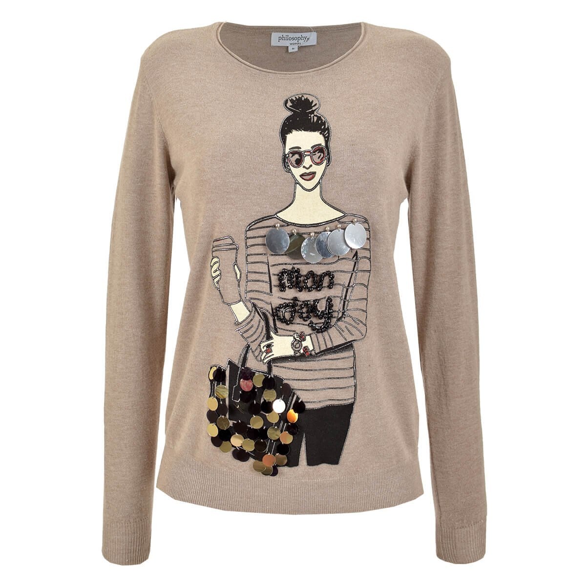Suéter con Estampado Philosophy Jr. Woman
