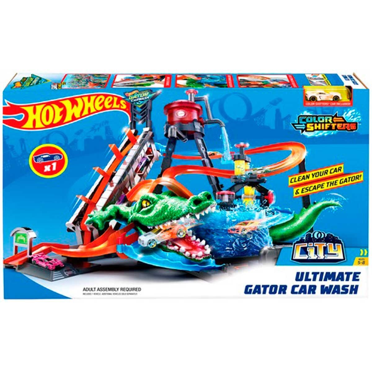 Hot Wheels Autolavado Ataque Del Lagarto Mattel