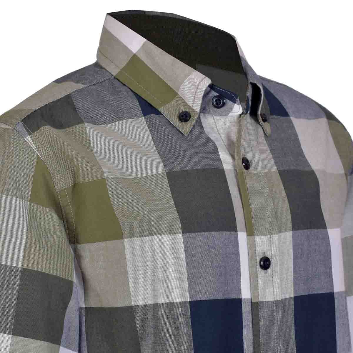 Camisa Manga Larga a Cuadros Jeanious