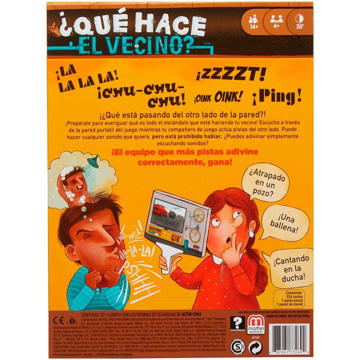 Juegos de Mesa ¿qué Hace el Vecino? Mattel - Juego de Mesa