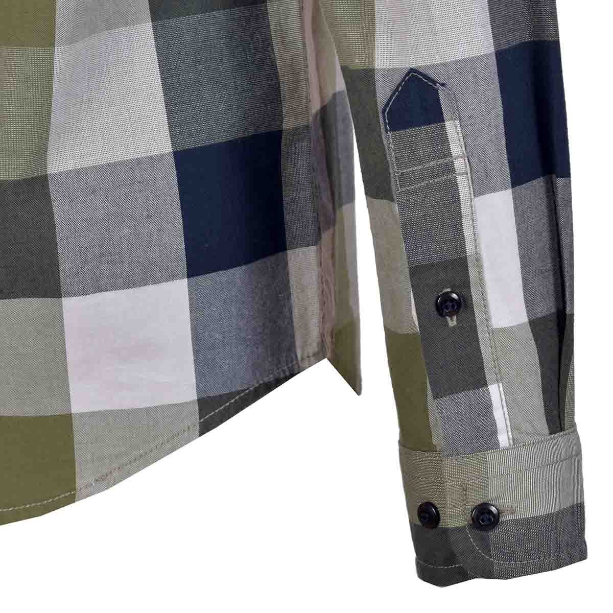 Camisa Manga Larga a Cuadros Jeanious