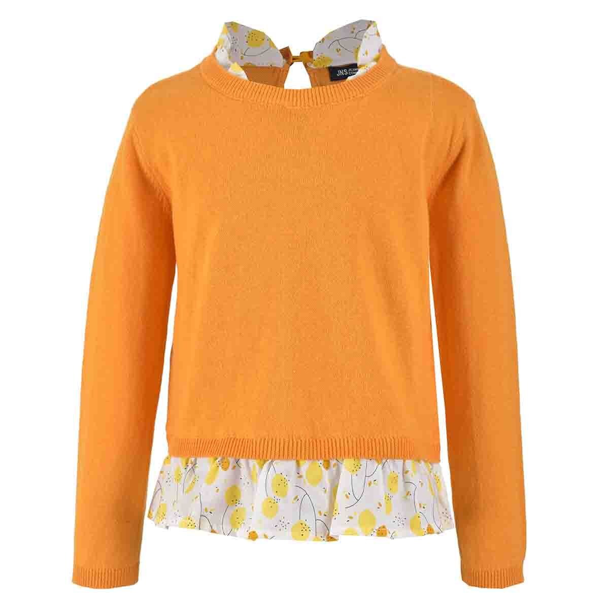 Suéter con Tela en Contraste Jeanious para Bebé