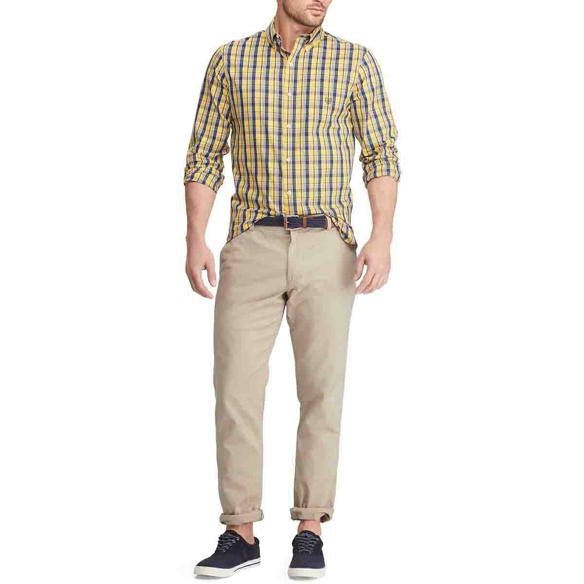 Camisa Manga Larga Cuadros Chaps para Caballero