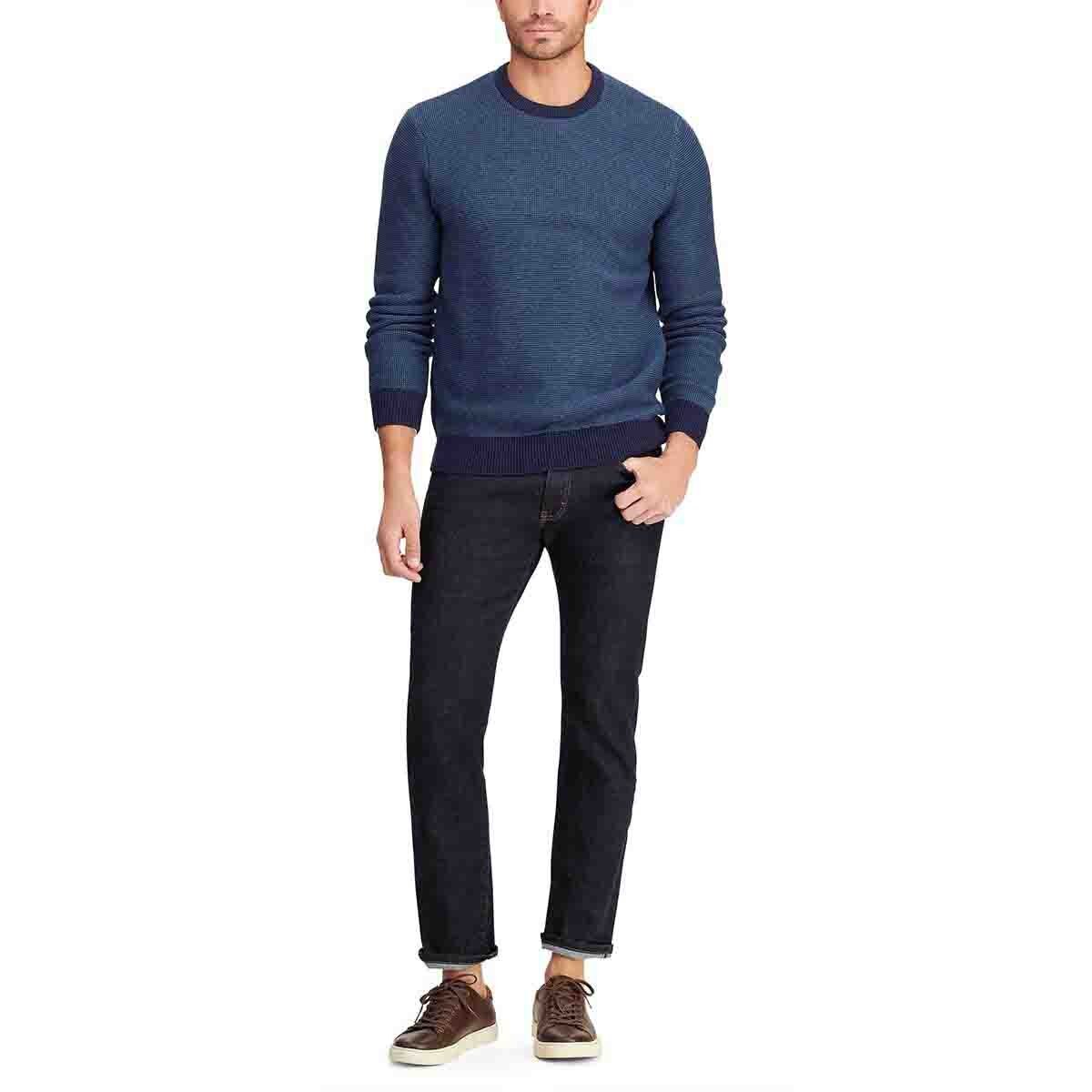 Suéter Cuello Redondo a Rayas Navy Chaps para Caballero