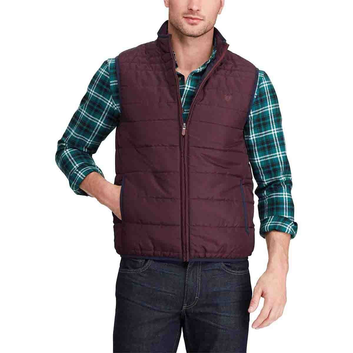 Chaleco Cuello Alto Dark Red Chaps