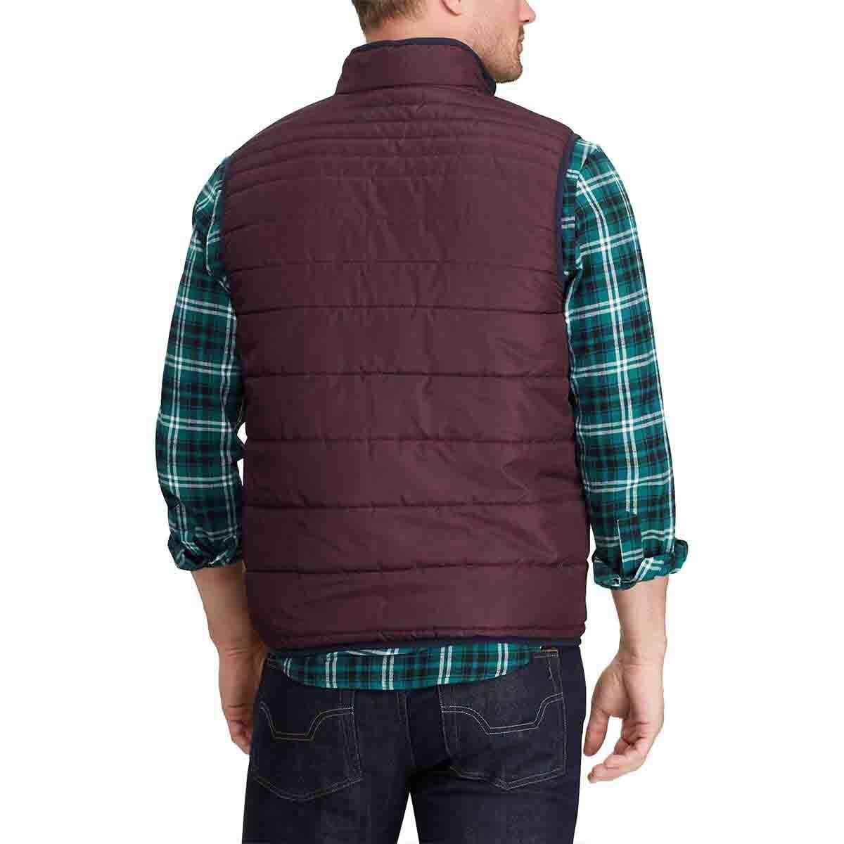 Chaleco Cuello Alto Dark Red Chaps