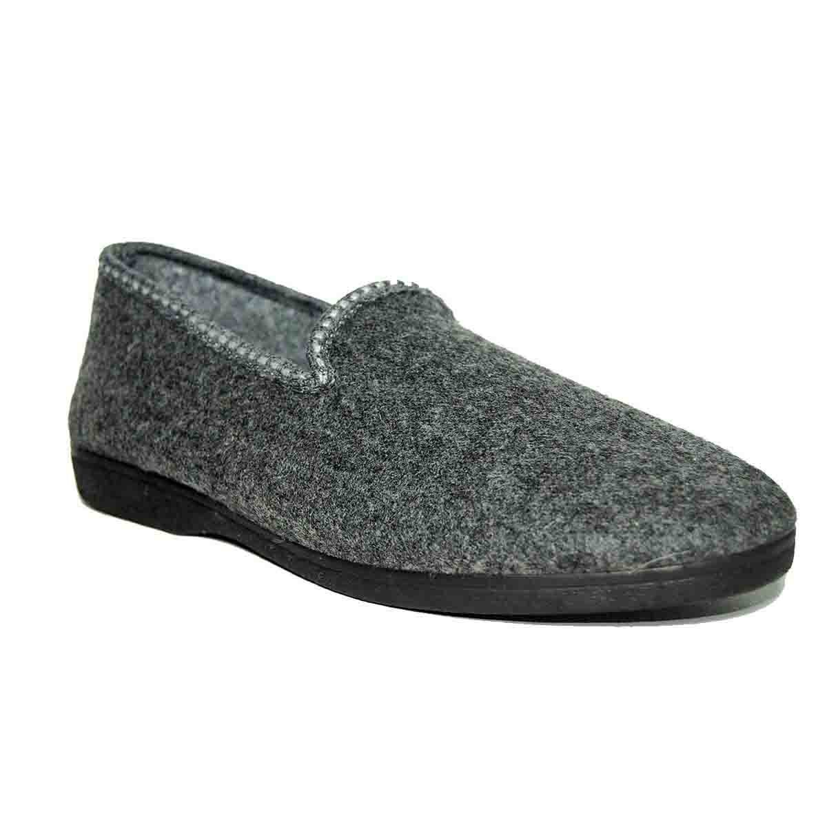 Pantufla Negra Cerrada Jaspeado Cabrales