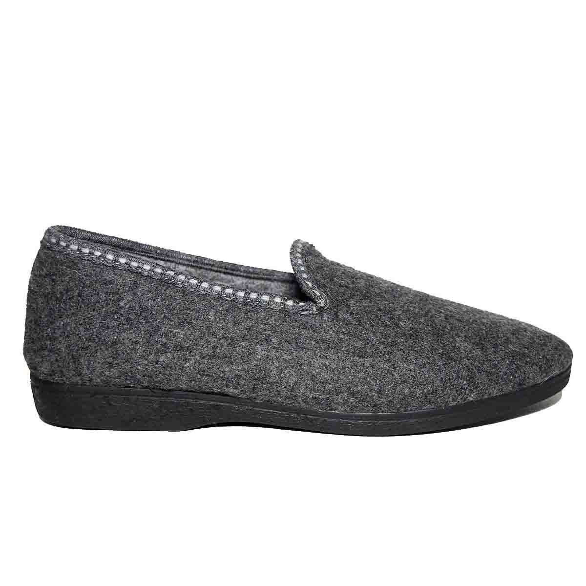 Pantufla Negra Cerrada Jaspeado Cabrales