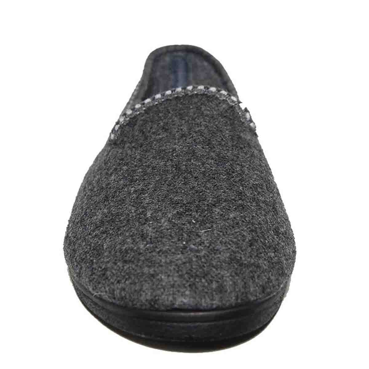 Pantufla Negra Cerrada Jaspeado Cabrales