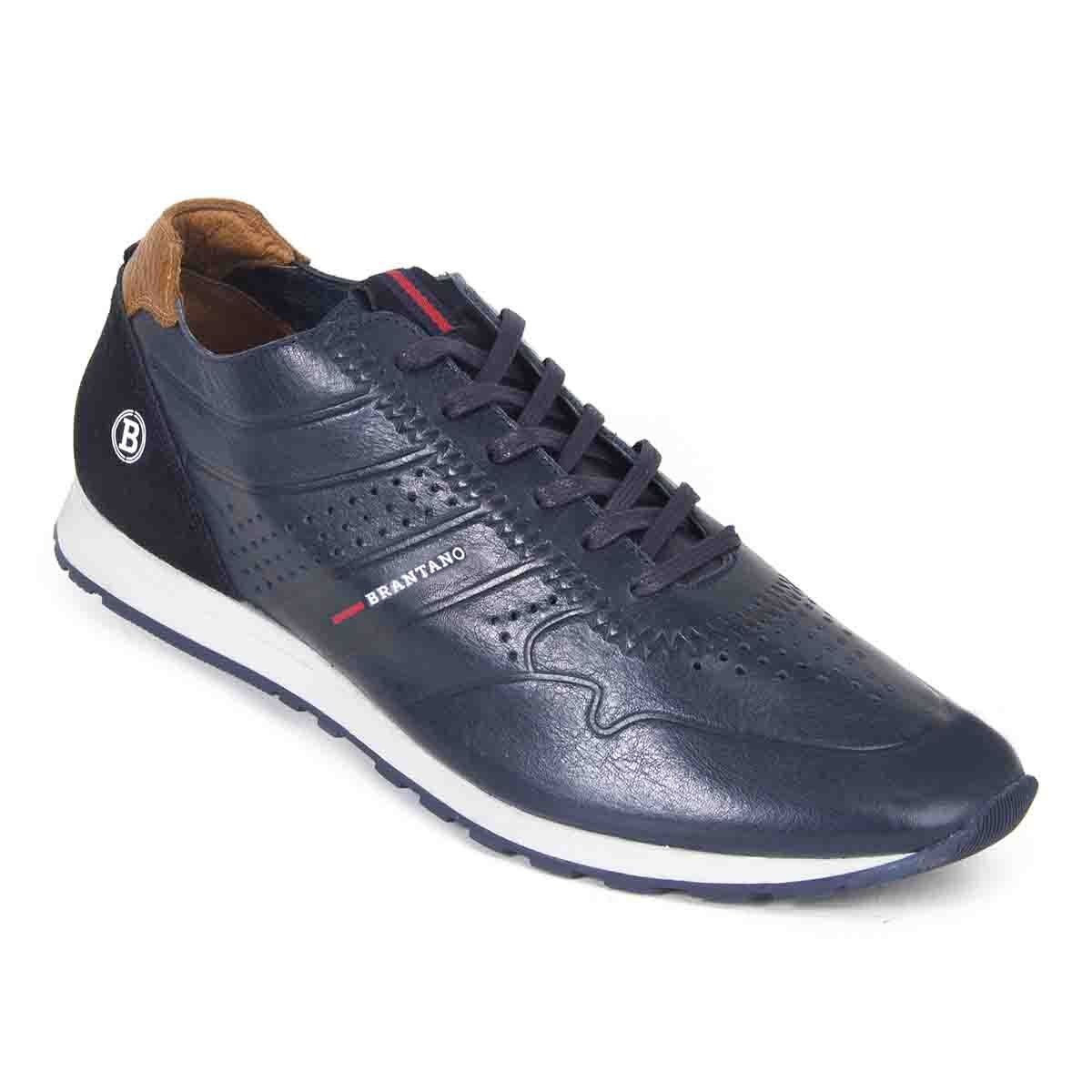 Choclo de Piel Azul Brantano para Caballero