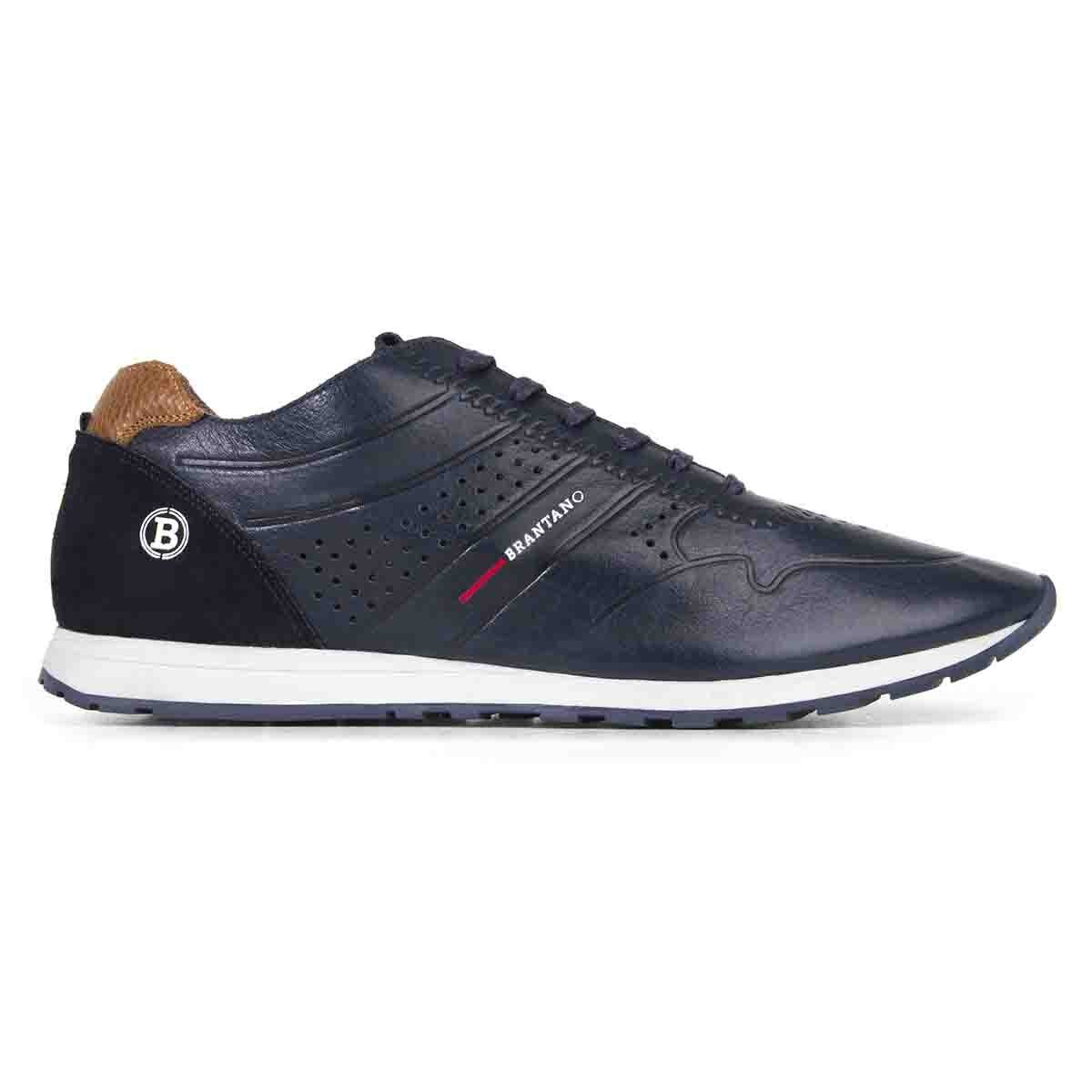 Choclo de Piel Azul Brantano para Caballero