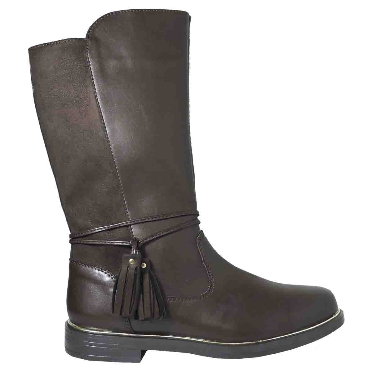 Bota Campera Alta con Barbas Chocolate Blasito