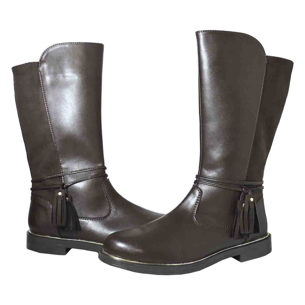 Bota Campera Alta con Barbas Chocolate Blasito