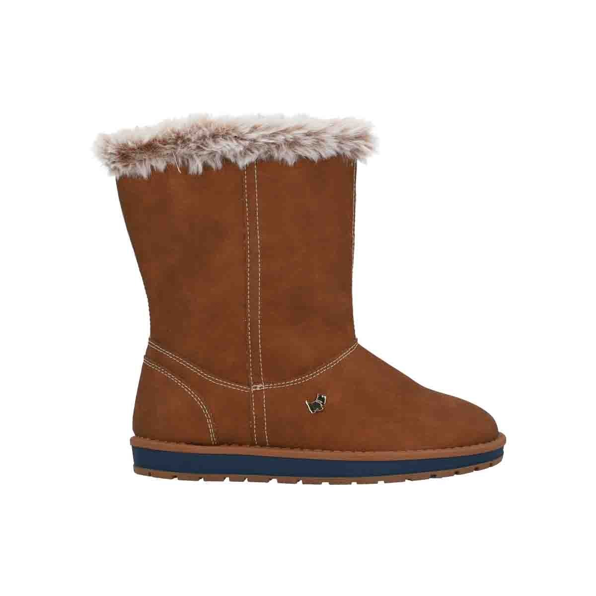 Bota Crio Corta con Peluche Camel Ferrioni