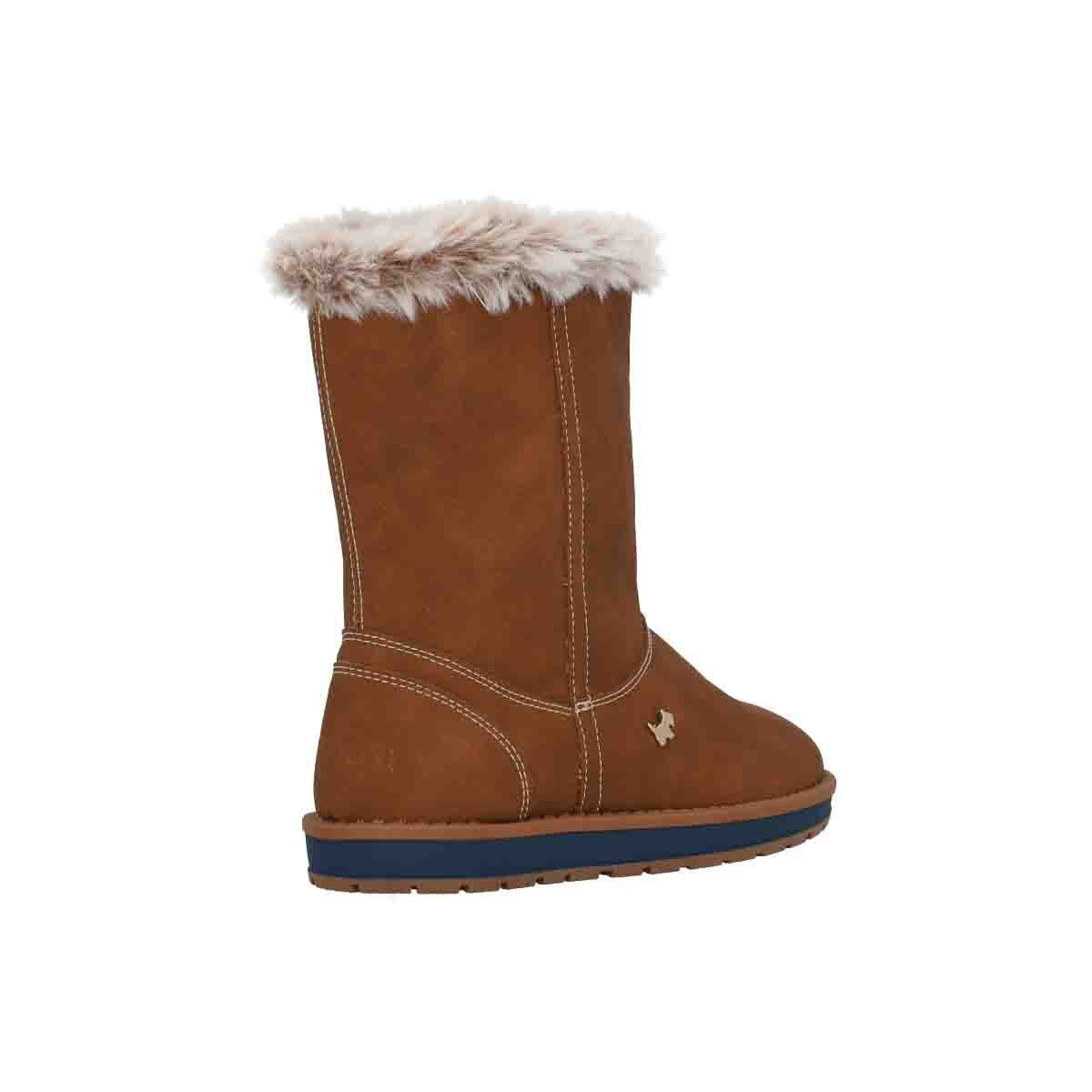 Bota Crio Corta con Peluche Camel Ferrioni