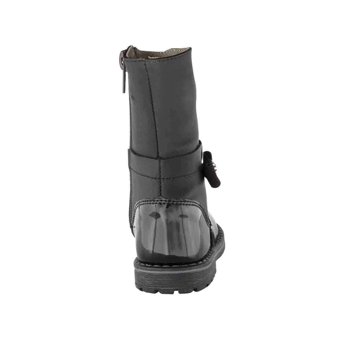 Bota Charol con Moño en Tubo Negro Andanenes