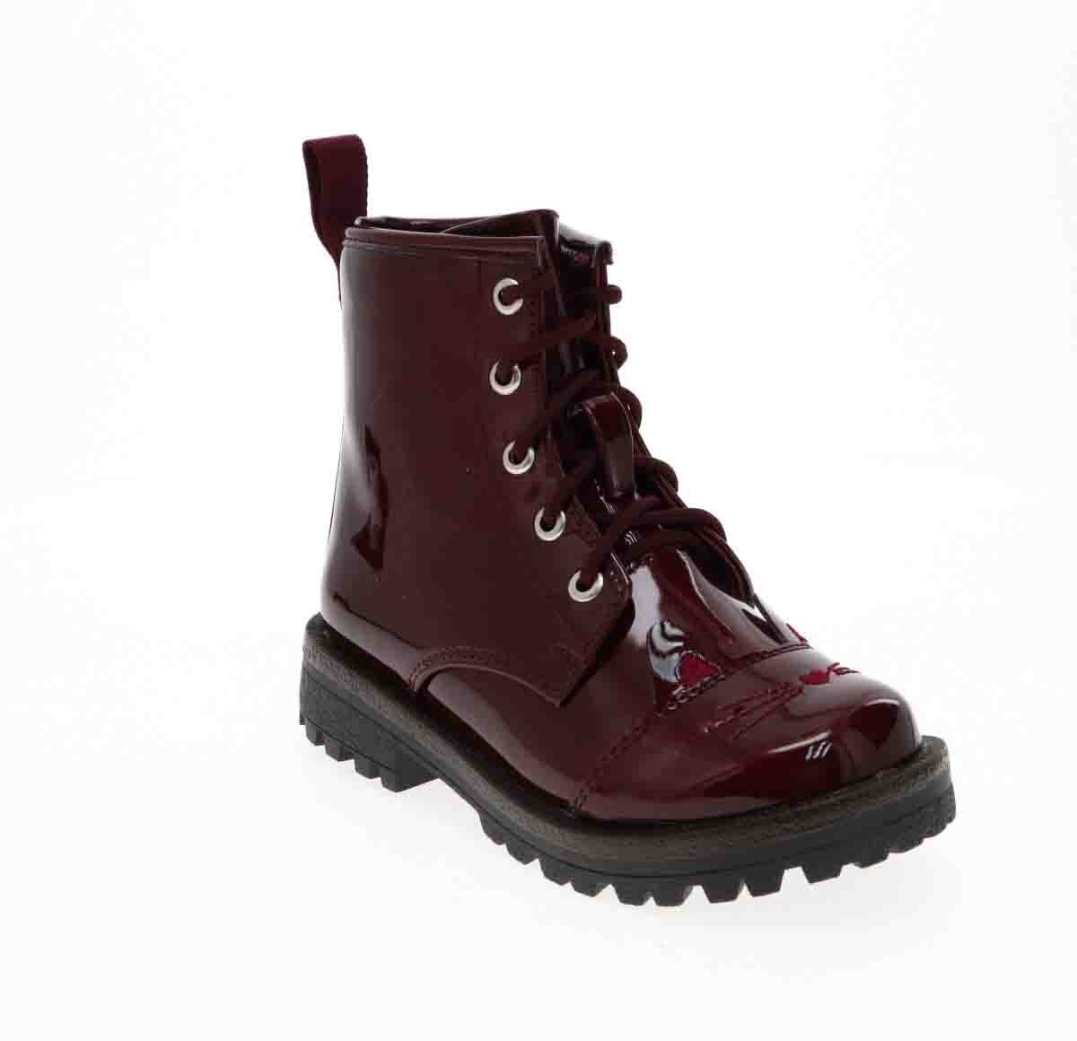 Botin Gato Charol Nebraska Rojo Tropicana