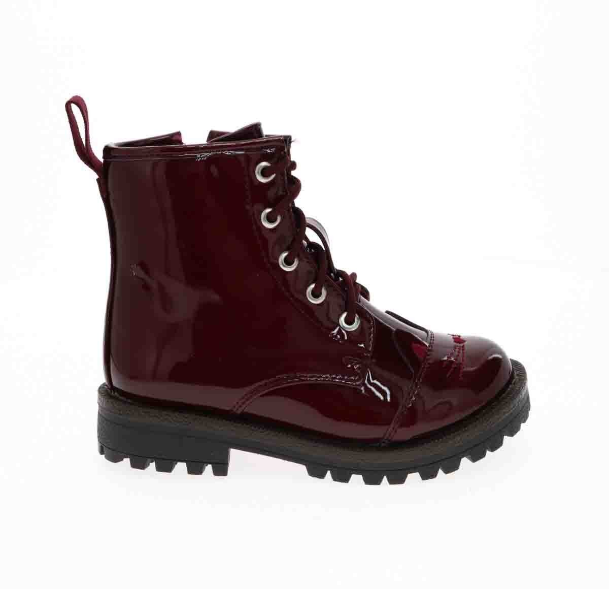 Botin Gato Charol Nebraska Rojo Tropicana