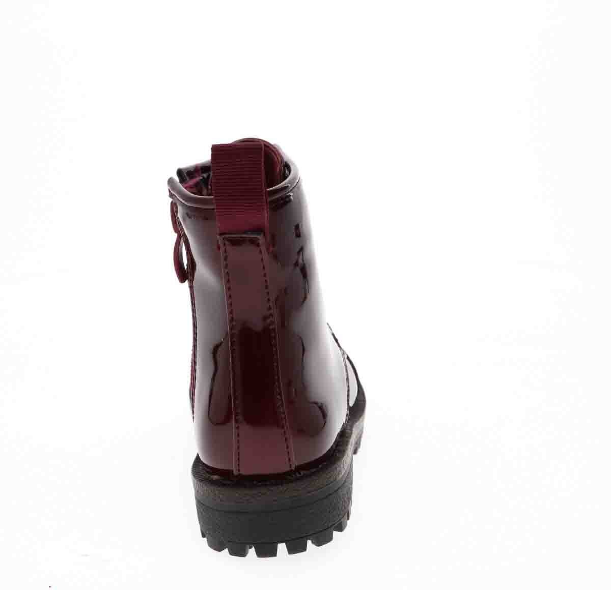 Botin Gato Charol Nebraska Rojo Tropicana