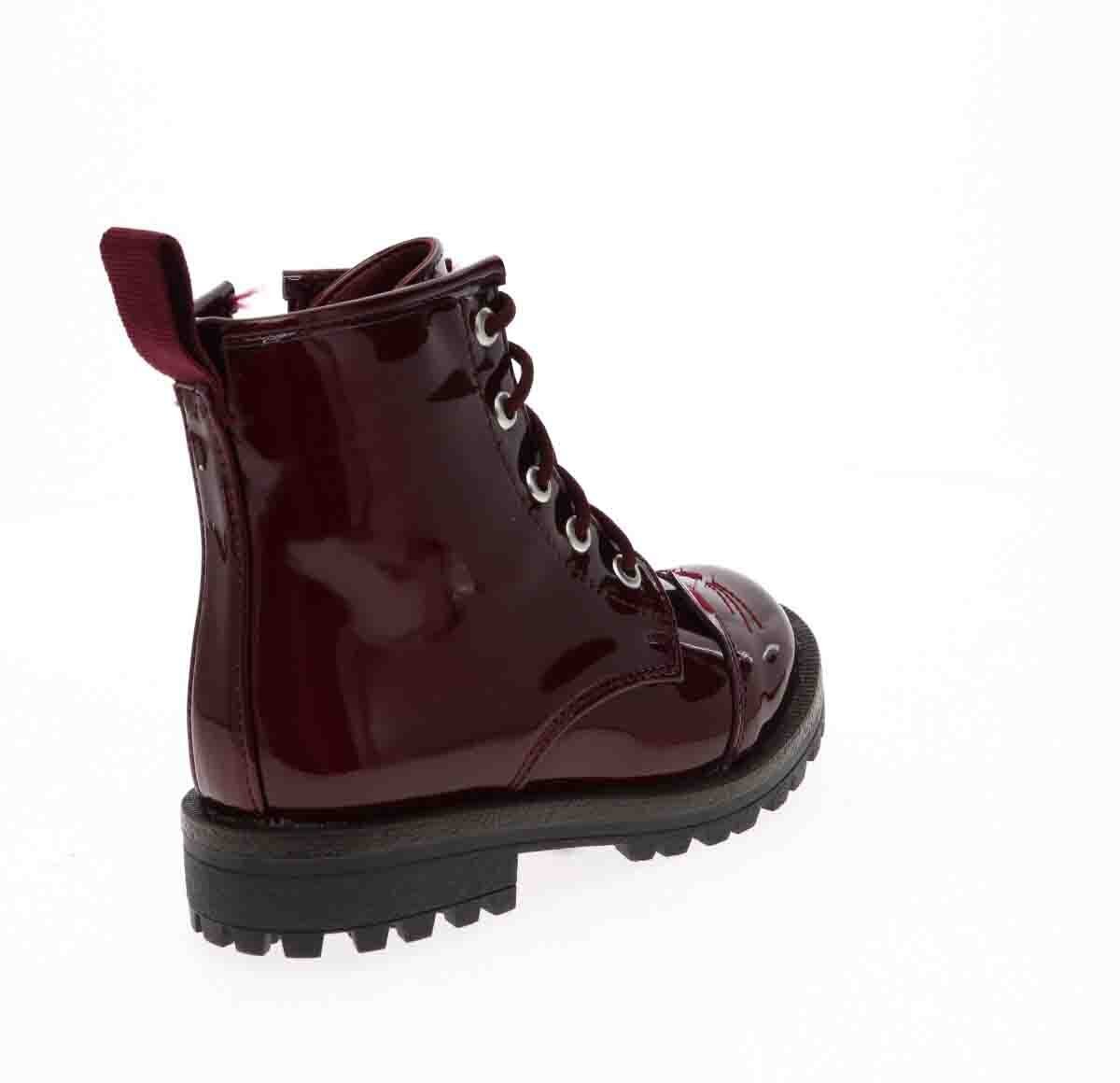 Botin Gato Charol Nebraska Rojo Tropicana