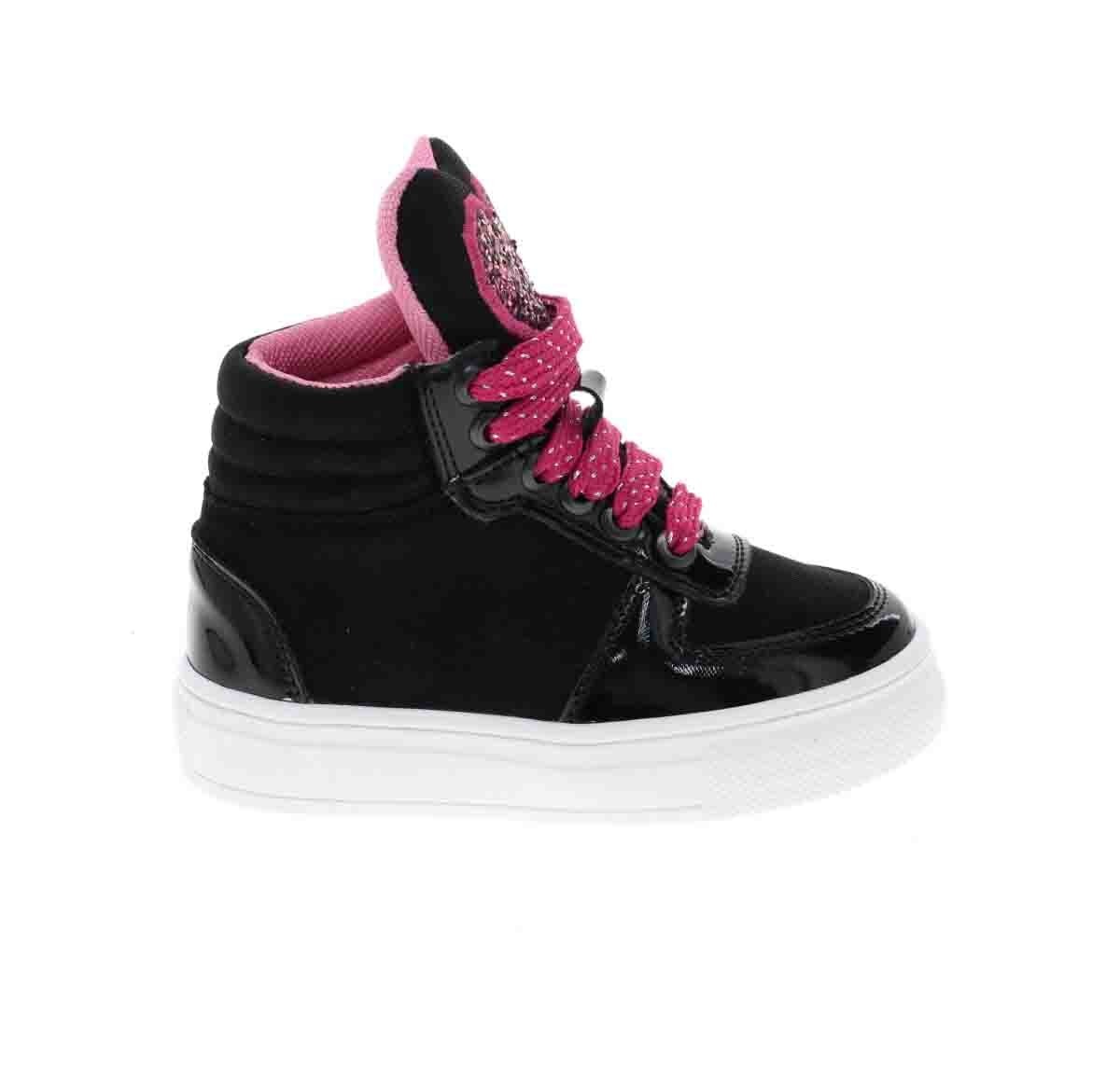 Tenis de best sale bota negro