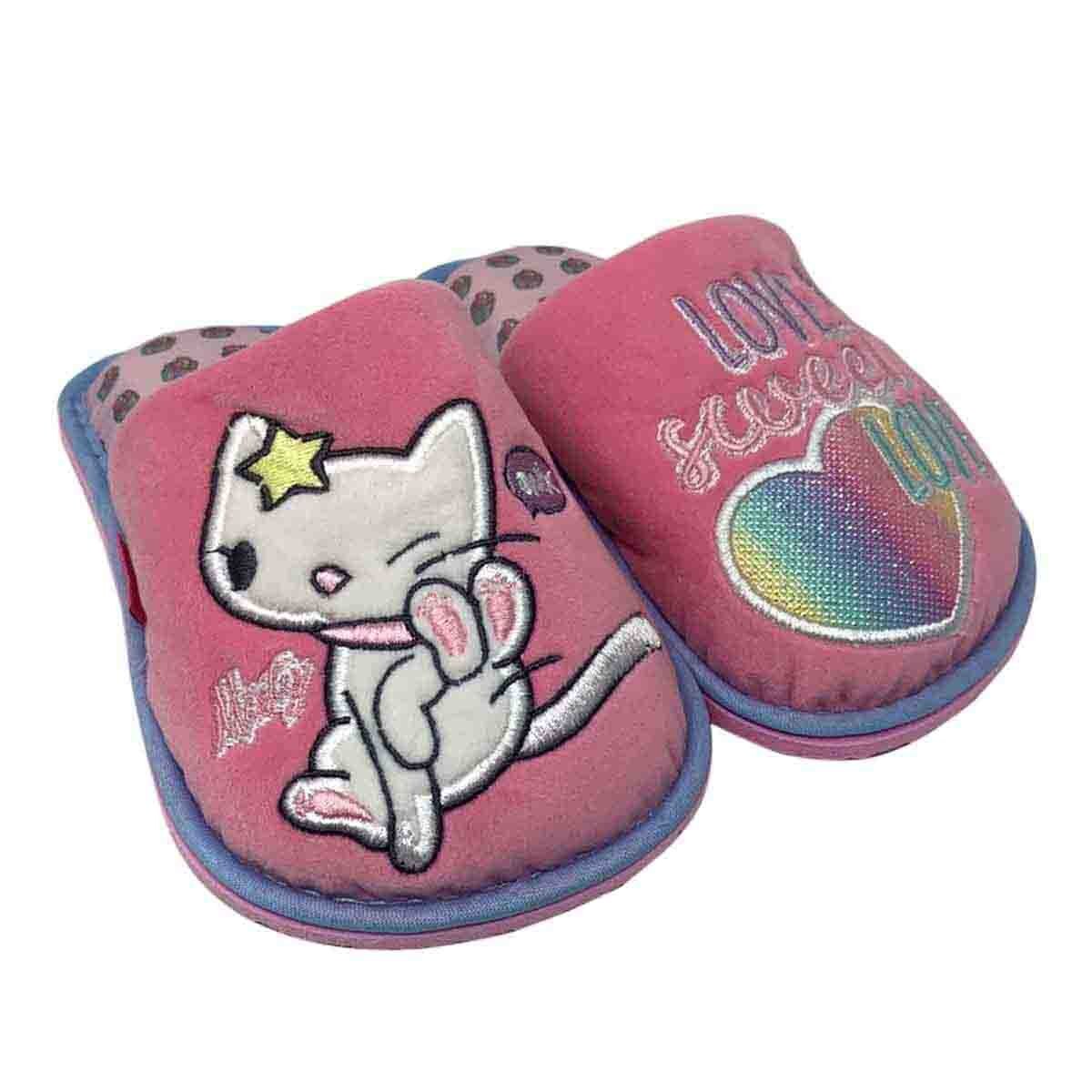 Pantufla Gato Rosa Onix