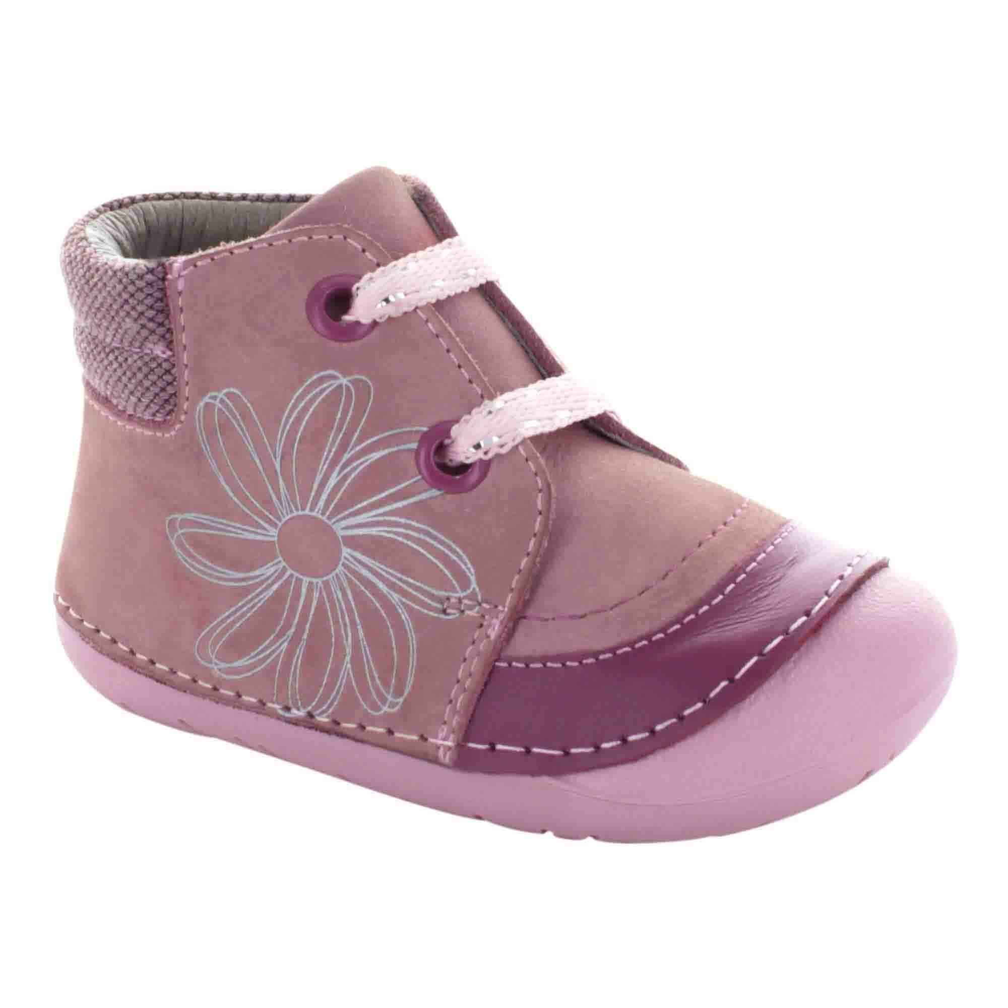Botin Natura con Agujeta Rosa Mini Burbujas