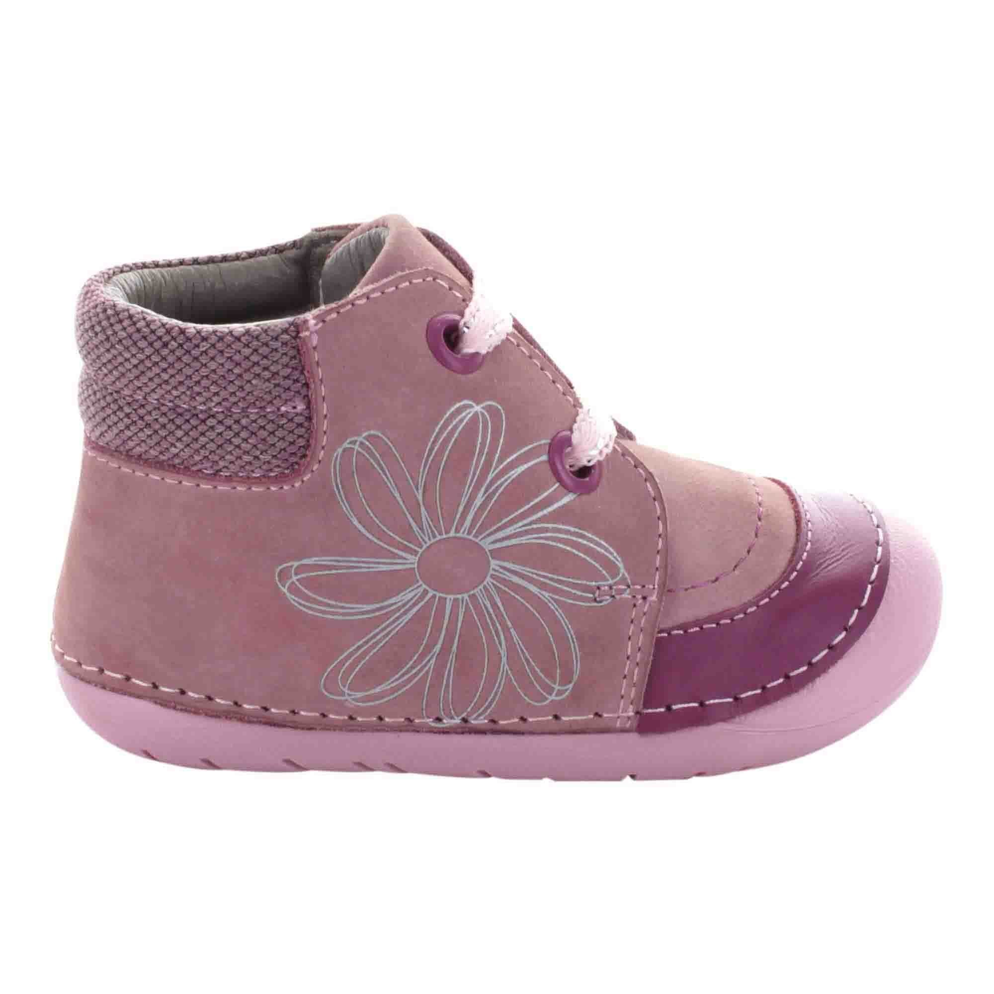 Botin Natura con Agujeta Rosa Mini Burbujas