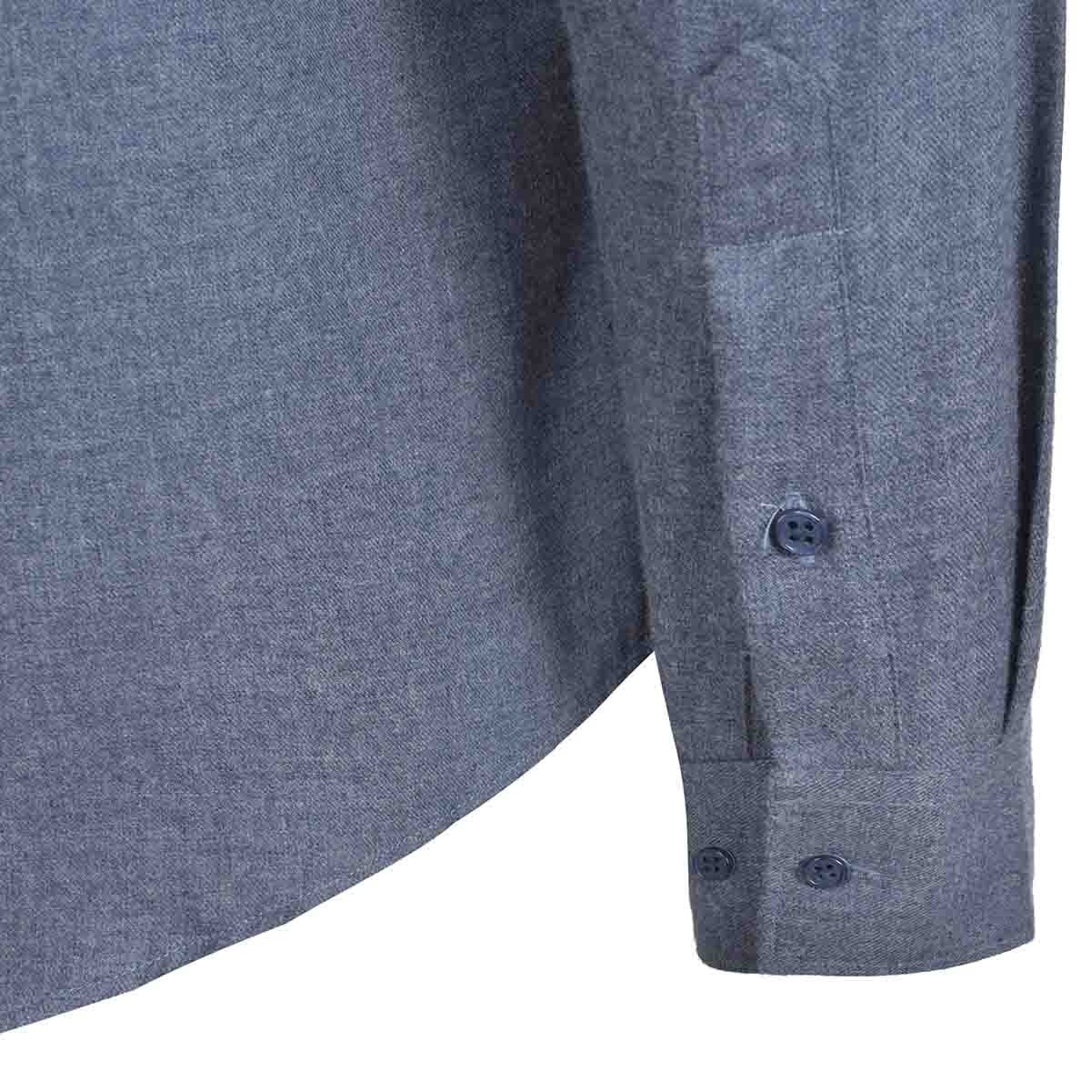 Camisa de Vestir Azul Regular Carlo Corinto