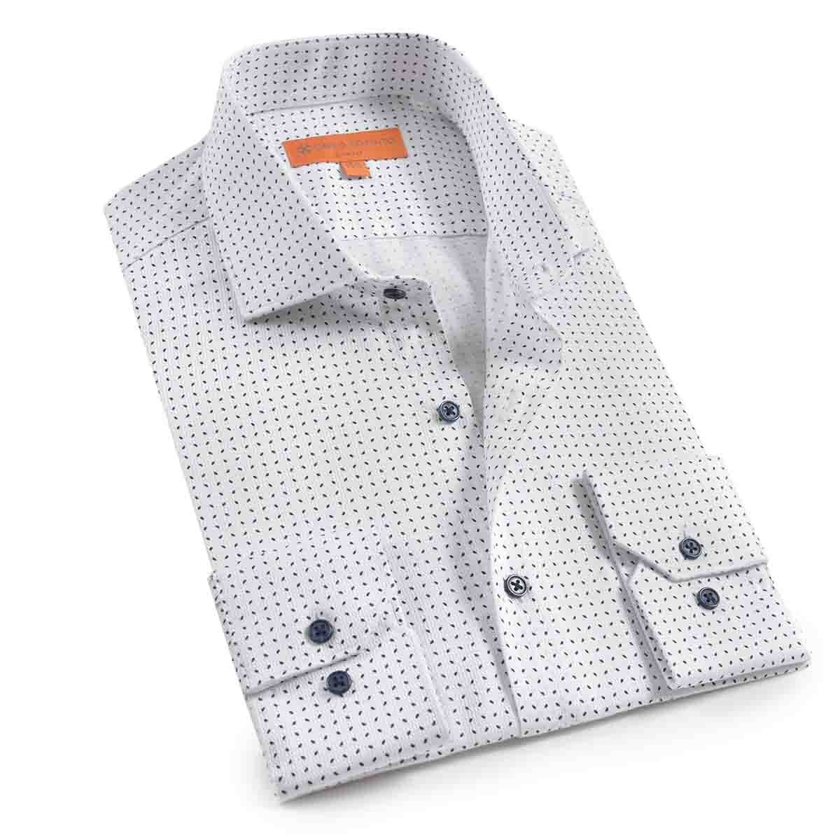 Camisa de Vestir Blanca Slim Fit Carlo Corinto