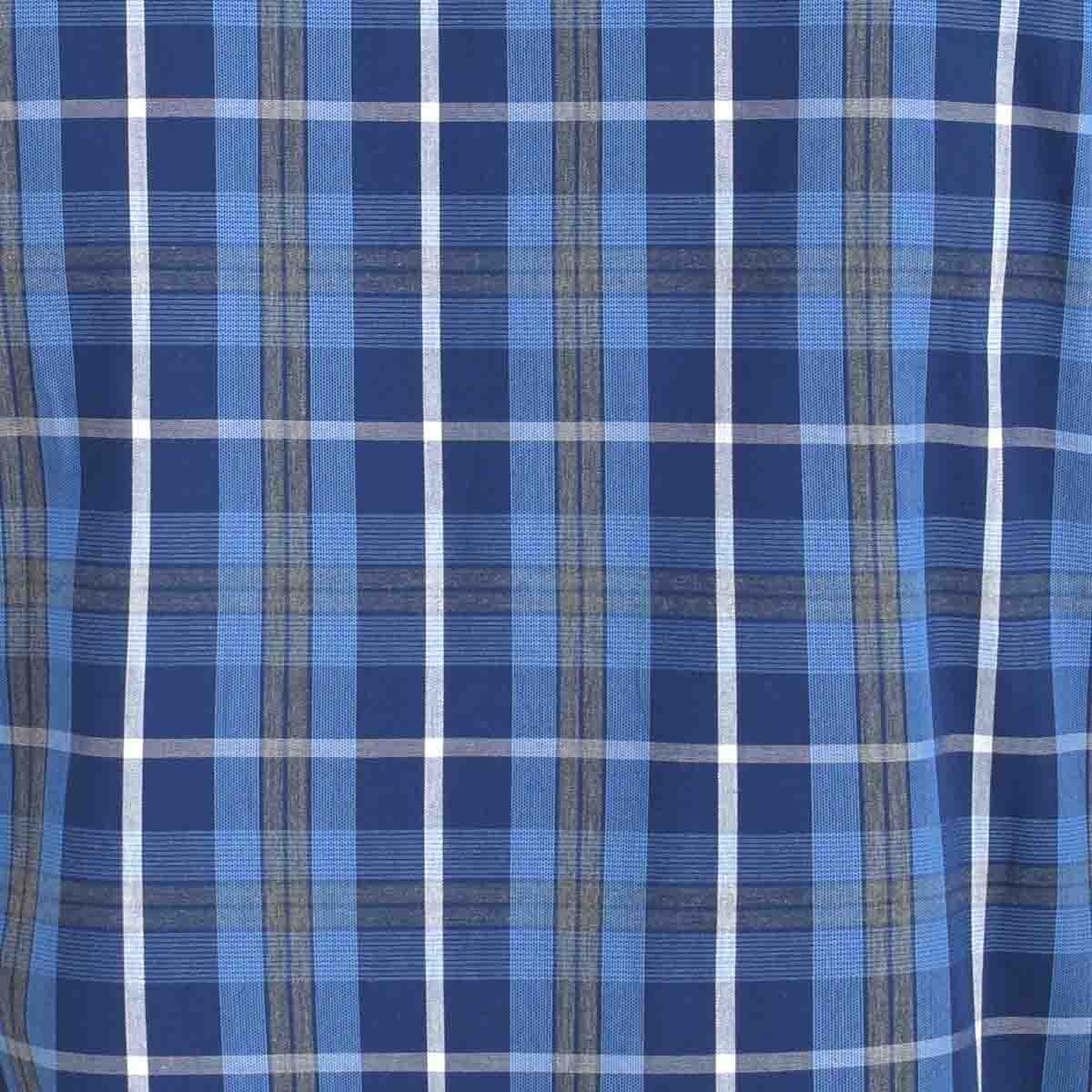 Camisa Casual Azul Manga Corta Slim Fit Carlo Corinto