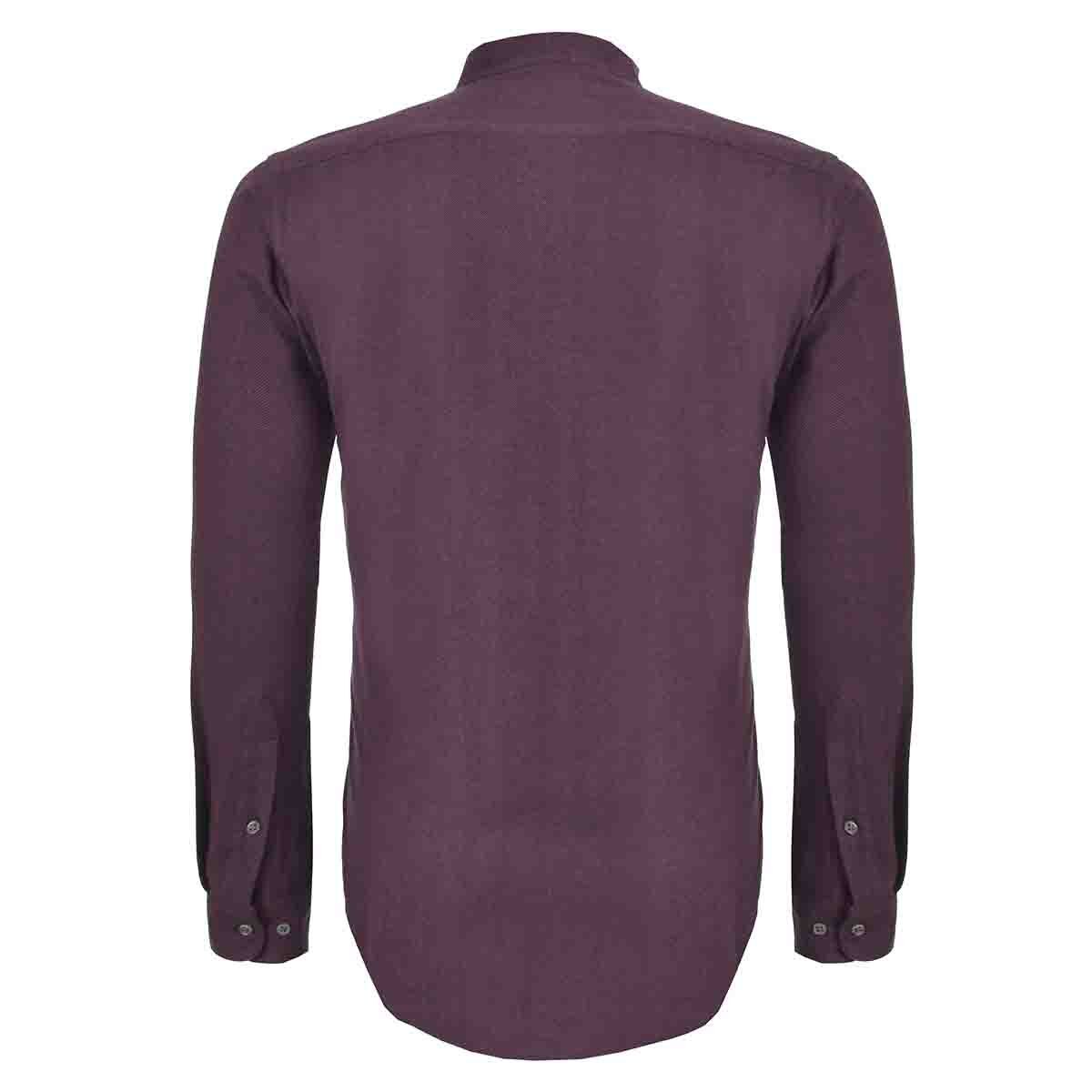Camisa Casual Rojo Manga Larga Slim Fit Carlo Corinto