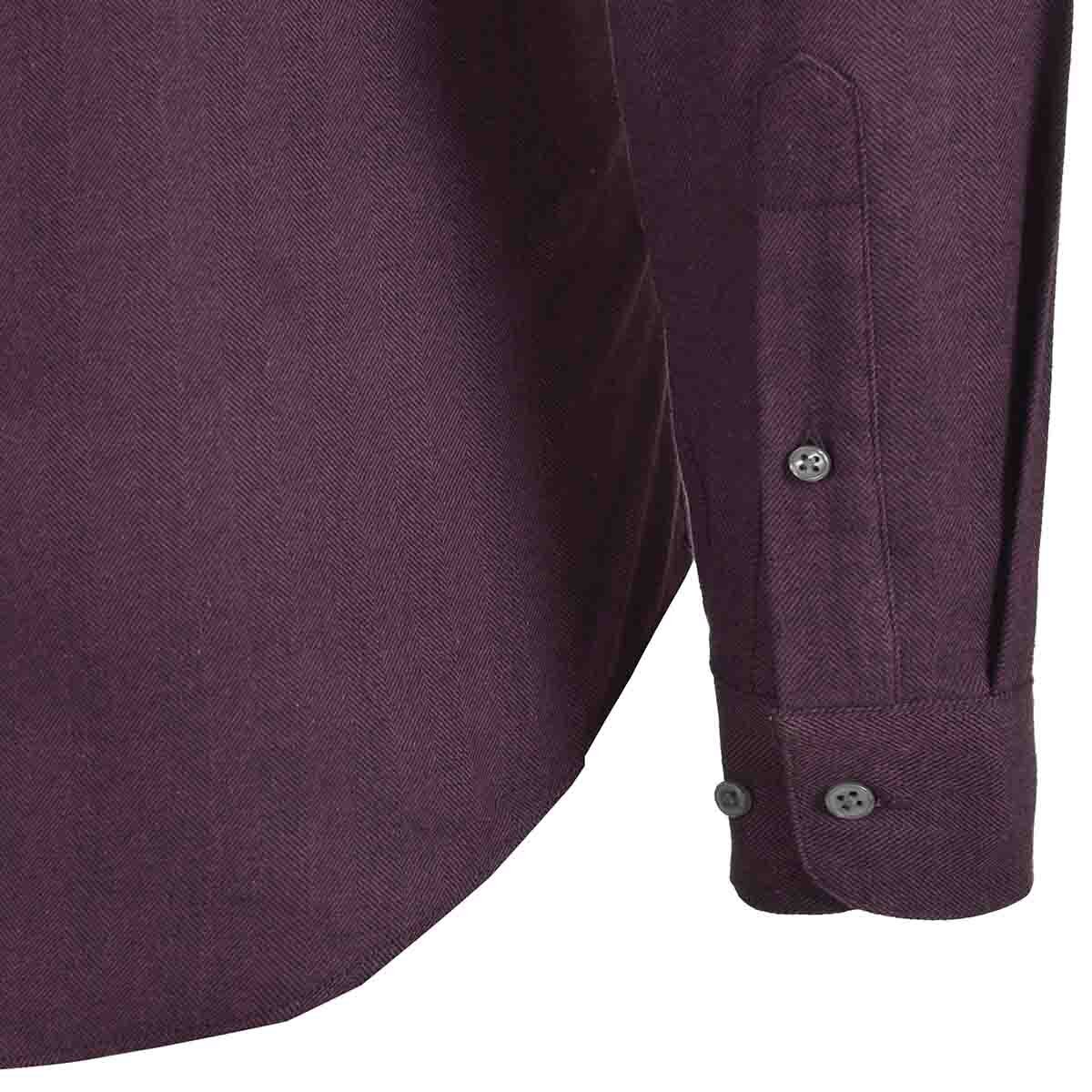 Camisa Casual Rojo Manga Larga Slim Fit Carlo Corinto